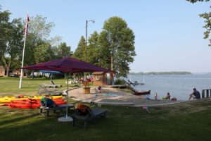 Beach and play area