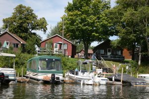 Gas service on the waters edge.