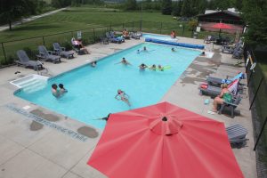 Beautiful day to relax by the pool.