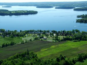 Ariel view of Southview Cottages.